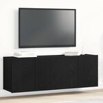 vidaXL Meubles TV 2 pièces Chêne noir 120 x 30 x 41 cm Bois d'ingénierie