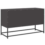vidaXL Meuble TV noir 100 5x39x60 5 cm acier