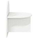 vidaXL Table de chevet Blanc brillant 40 x 35 5 x 45 5 cm