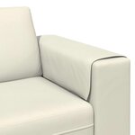vidaXL Canapé de salon 3 Pièces Crème 250 x 188 x 76 cm
