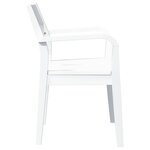 vidaXL Chaises à manger 2 Pièces blanc bois massif caoutchouc
