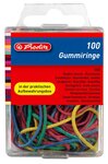 Boite de 100 bracelets élastiques  couleurs assorties  tailles mélangées HERLITZ