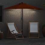 vidaXL Parasol de jardin Couleur terre cuite 294 x 150 x 224 cm tissu