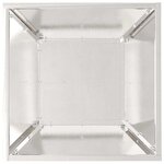 vidaXL Cache-pot de jardin 5 Pièces Argent 40 x 40 x 15 cm