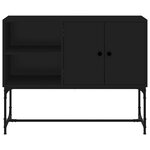 vidaXL Buffet noir 100x40x79 5 cm bois d'ingénierie