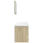 vidaXL Ensemble de meubles de salle de bain 3 Pièces chêne sonoma