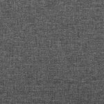 vidaXL Tête de lit avec oreilles Gris foncé 183x23x118/128 cm Tissu