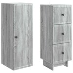 vidaXL Ensemble de Meubles 2 Pièces 33 x 34 5 x 90 cm Bois d'ingénierie