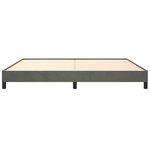 vidaXL Cadre de lit sans matelas gris foncé 200x200 cm velours