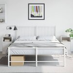 vidaXL Tables de chevet 2 Pièces blanc 34 5x39x62 cm acier