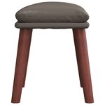vidaXL Repose-pied Gris 45x29 5x35 cm Similicuir