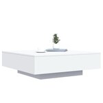 vidaXL Table basse blanc 100x100x31 cm bois d'ingénierie