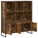 vidaXL Bibliothèque 2 Pièces Chêne Fumé 99 5 x 30 x 108 cm