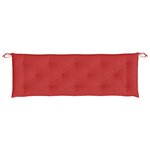vidaXL Coussins de banc jardin lot de 2 rouge 150x50x7 cm tissu Oxford