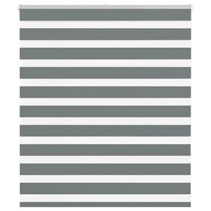 vidaXL Store zèbre gris foncé largeur du tissu 130 9 cm polyester