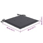 vidaXL Chaises pliables d'extérieur lot de 8 et coussins Bois d'acacia