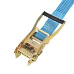 vidaXL Sangle d’arrimage à cliquet 4 Pièces 4 tonnes 8 m x 50 mm Bleu