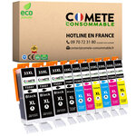 COMETE, Entreprise française - 10 Cartouches Compatibles avec EPSON 33 XL Orange - pour Epson Expression Premium XP530 XP540 XP630 XP635 XP640 XP645 XP7100 XP830 XP900