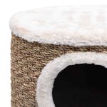 vidaXL Maison pour chat avec pieds en bois 41 cm Herbiers marins