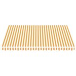 vidaXL Tissu de remplacement pour auvent Jaune et blanc 4x3 5 m