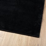 vidaXL Tapis OVIEDO à poils courts noir 140x200 cm