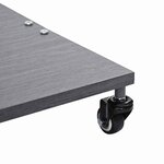 vidaXL Pied de parasol Aspect Bois Gris Foncé 45 x 45 x 31 5 cm