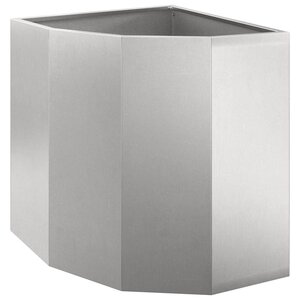 vidaXL Jardinière d'Angle Argent 45 x 45 x 50 cm Acier inoxydable