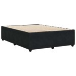 vidaXL Cadre de lit sans matelas noir 160x200 cm velours