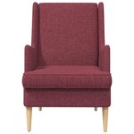 vidaXL Fauteuil Bordeaux Tissu