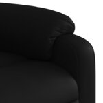 vidaXL Fauteuil inclinable électrique Noir Similicuir