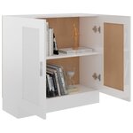 vidaXL Bibliothèque Blanc brillant 82 5x30 5x80 cm Bois d’ingénierie