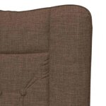 vidaXL Fauteuil relaxant Marron 63 x 67 x 94 cm tissu