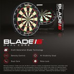 Karella 806907 - Tableau de fléchettes Blade 6 Dual Core Winmau