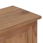 vidaXL Meuble TV 90x30x35 cm Bois de teck massif