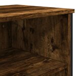 vidaXL Buffet chêne fumé 101x35 5x74 5 cm bois d'ingénierie