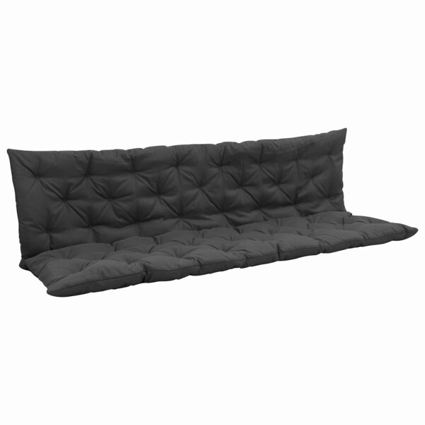 vidaXL Coussin de Chaise Balançoire Anthracite 200 x 49 x 6 cm