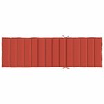 vidaXL Coussin de chaise longue rouge mélangé 200x50x4 cm tissu