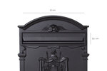 Boîte aux lettres style rétro - classique  Residencia D-2151/N  Aluminium  Noir