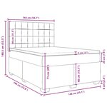 vidaXL Sommier à lattes de lit et matelas Vert foncé 140x190cm Velours