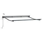 vidaXL Auvent rétractable électrique Bleu  Blanc  Anthracite 3 x 2 5 m