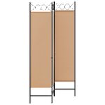 vidaXL Paravent à 3 panneaux Beige 120 x 180 cm Tissu