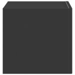 vidaXL Meuble TV mural Noir 60 x 31 x 29.5 cm Bois d'ingénierie