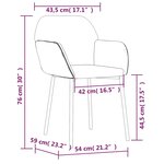 vidaXL Chaises à manger lot de 2 Gris clair Velours
