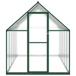 vidaXL Serre avec cadre de base vert 334x169x195 cm aluminium