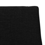 vidaXL Tête de lit capitonnée Noir 75 cm Pin massif