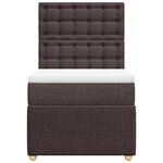 vidaXL Sommier à lattes de lit avec matelas Marron foncé 90x200 cm