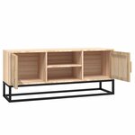 vidaXL Meuble TV 105x30x45 cm bois d'ingénierie et fer