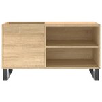 vidaXL Armoire à disques chêne sonoma 85x38x48 cm bois d'ingénierie