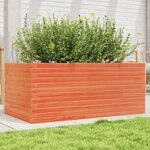 vidaXL Jardinière cire marron 110x60x46 cm bois de pin massif