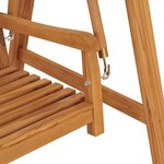 vidaXL Balancelle 174 cm Bois de teck massif